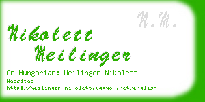 nikolett meilinger business card